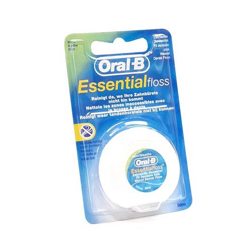 Oral-b Essential floss nić dentystyczna miętowa, woskowana