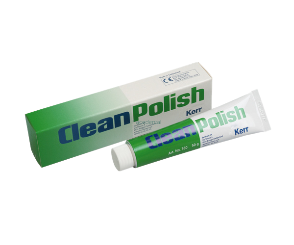 CleanPolish jest wzmocnioną pastą profilaktyczną do szybkiego i skutecznego oczyszczania zębów oraz wypełnień ze stopów metali.