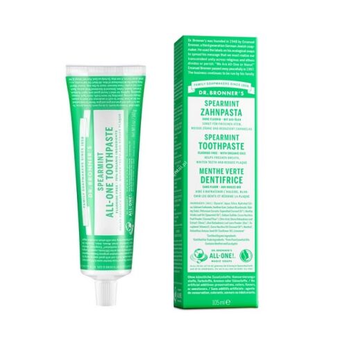 Pasta do zębów Dr. Bronner's Spearmint o smaku zielonej mięty