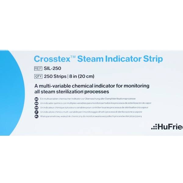 Paski do sterylizacji CROSSTEX Steam Indicator Strip (SIL-250)