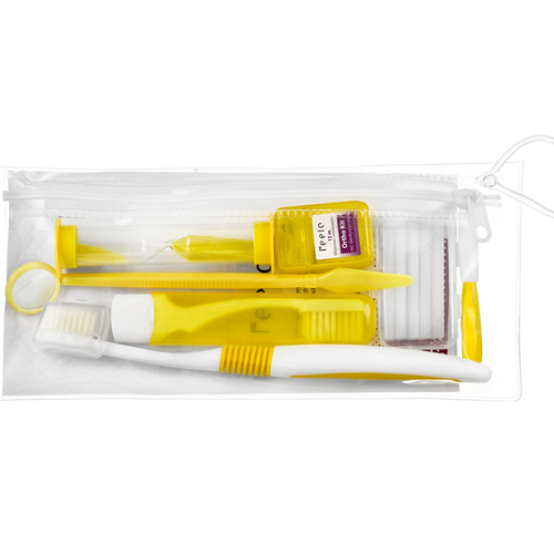 Feelo Ortho Kit żółty zestaw ortodontyczny 